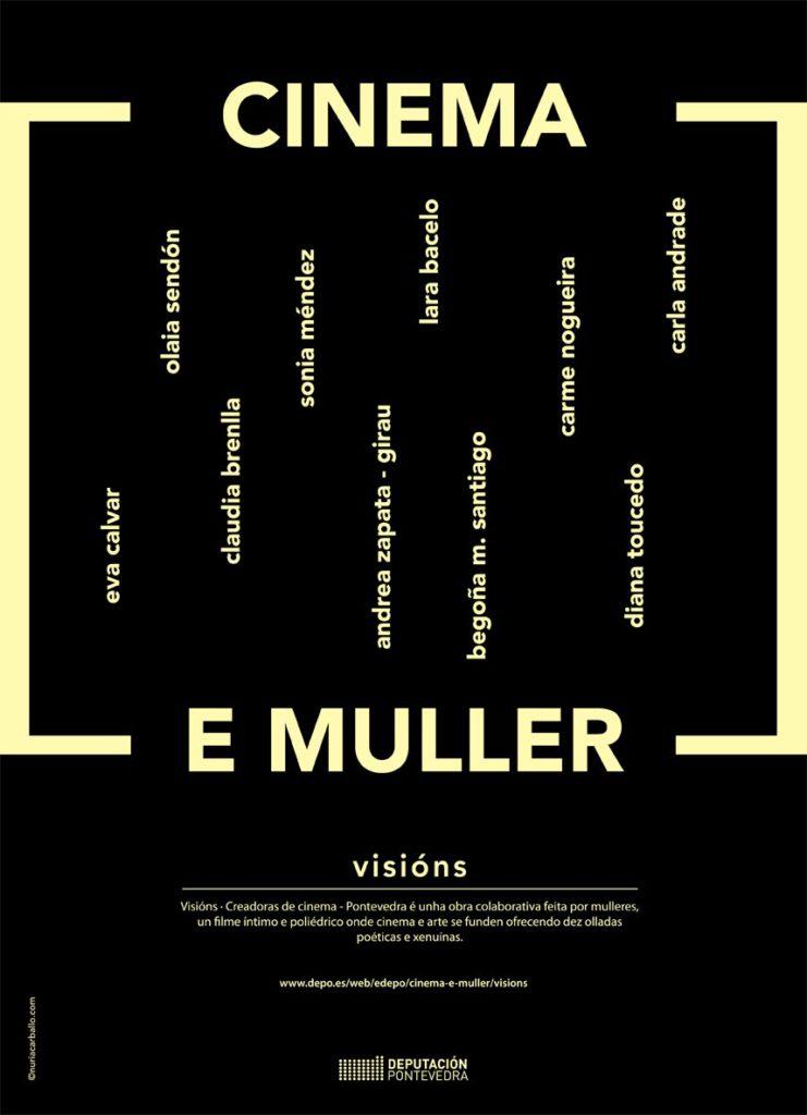 cartel de Visións la película colaborativa realizada por diez cineastas